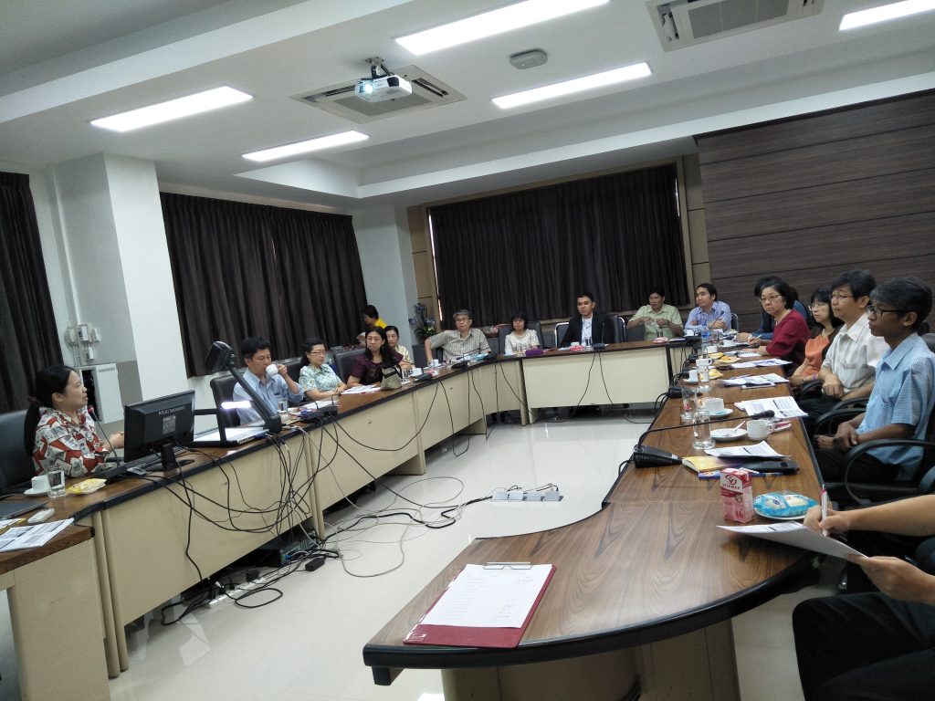 งานสนับสนุนวิชาการ จัดอบรมเชิงปฏิบัติการ เรื่อง การเตรียมความพร้อมของหลักสูตรในการเผยแพร่หลักสูตรที่เป็นไปตาม TQF ในฐานข้อมูล TQR (Thai Qualifications Register)