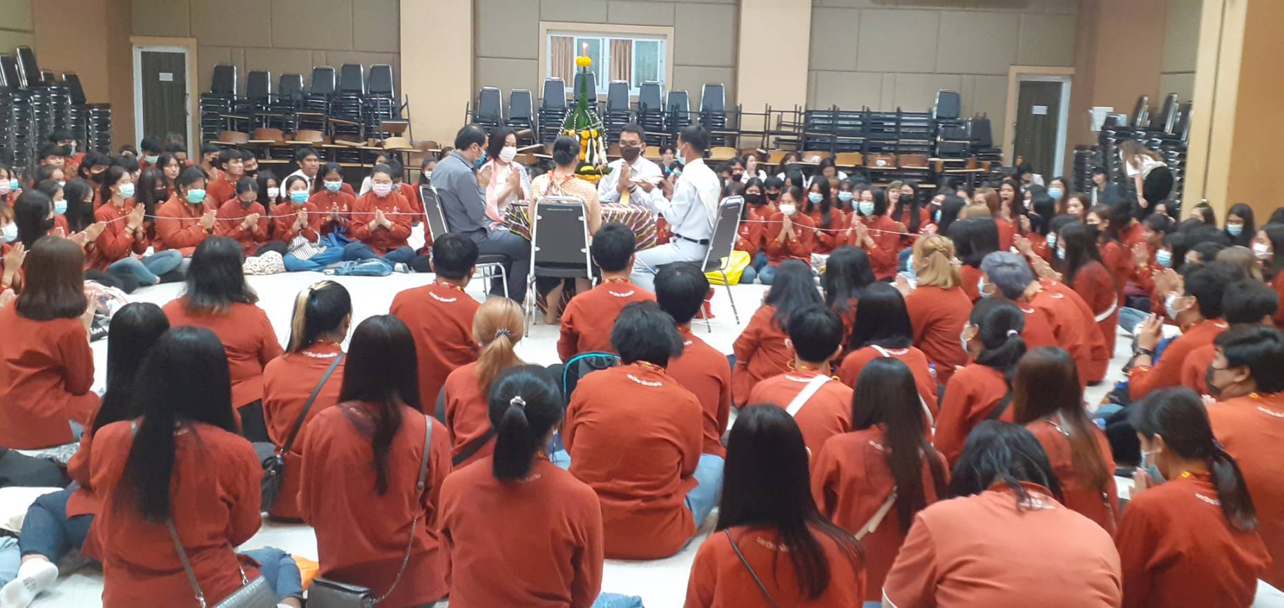 พิธีบายศรีสู่ขวัญนักศึกษาใหม่ คณะเทคโนโลยี ประจำปีการศึกษา 2563