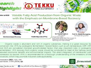 Review article Volatile Fatty Acid Production from Organic Waste with the Emphasis on Membrane-Based Recovery