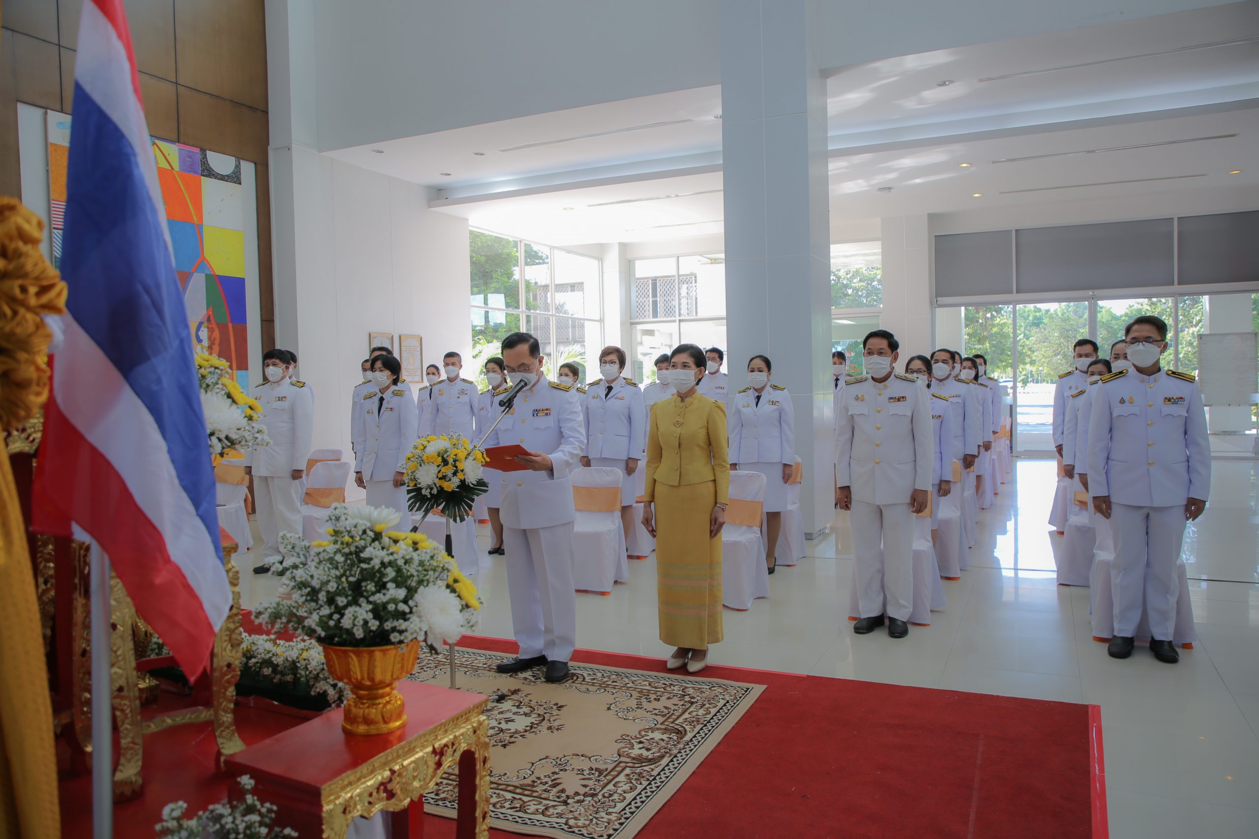 คณบดีคณะเทคโนโลยี ร่วมพิธีถวายสัตย์ปฏิญาณเพื่อเป็นข้าราชการที่ดีและพลังของแผ่นดิน ประจำปี 2565
