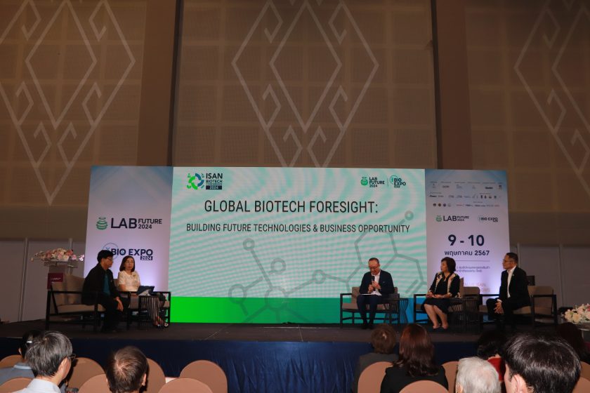 คณะเทคโนโลยี มข. ได้รับเชิญร่วมบรรยาย ห้วข้อ GLOBAL BIOTECH FORESIGHT : BUILDING FUTURE TECHNOLOGIES & BUSINESS OPPORTUNITY ในงาน LAB Future & BIO Expo 2024